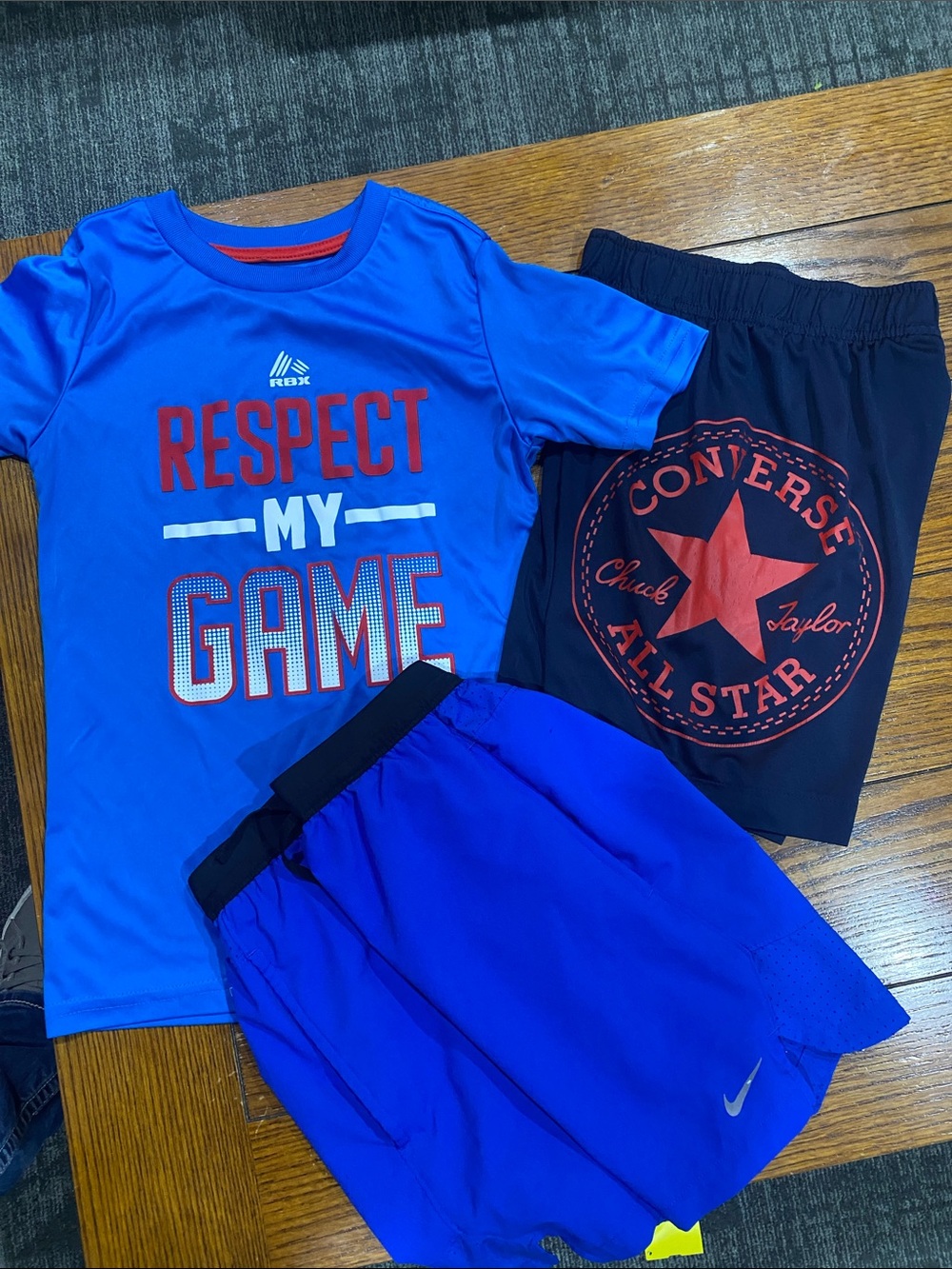Nike Royal Blue Athletic Shorts with Black Waistband
